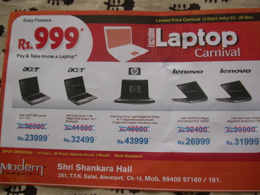 Laptop Offer - Front Cover